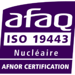 Logo Certification AFNOR ISO 19443 Nucléaire